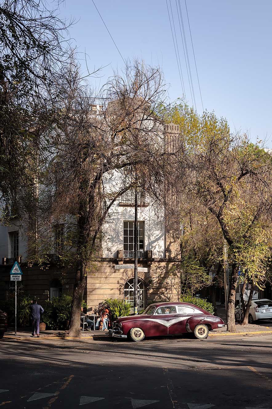 Vintage car in Mexico City