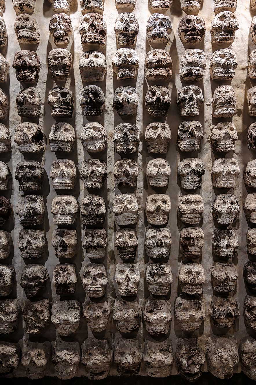 Collection museum Templo Mayor in Mexico City