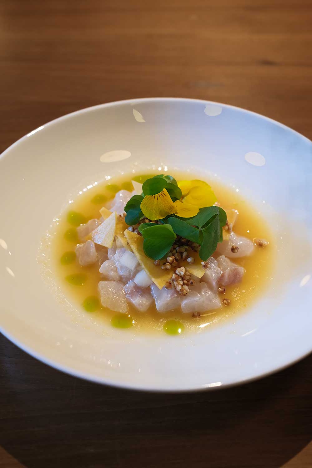 Ceviche at JAZ by Ana Ros, one of the best restaurants in Ljubljana