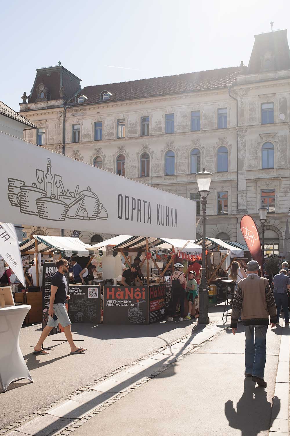 Odprta Kuhna (“Open Kitchen”) food market in Ljubljana, Slovenia. One thing you don't want to miss in your Ljubljana itinerary