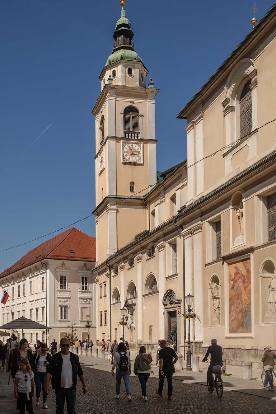 Saint Nicholas’s Cathedral in Ljubljana, Slovenia