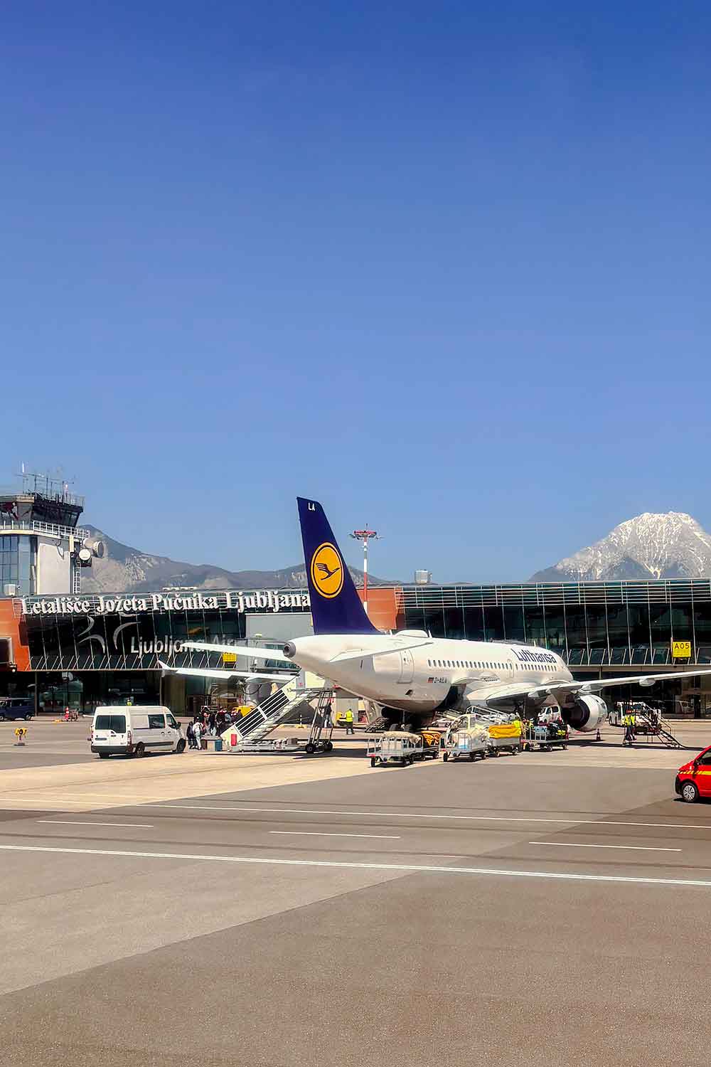 Arriving at Ljubljana airport