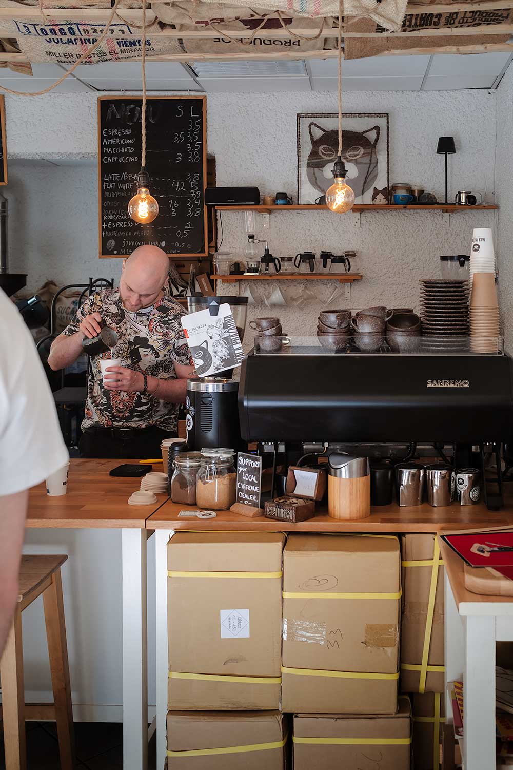 Mala Pražarna, best coffee in Ljubljana to include in your 3 day itinerary