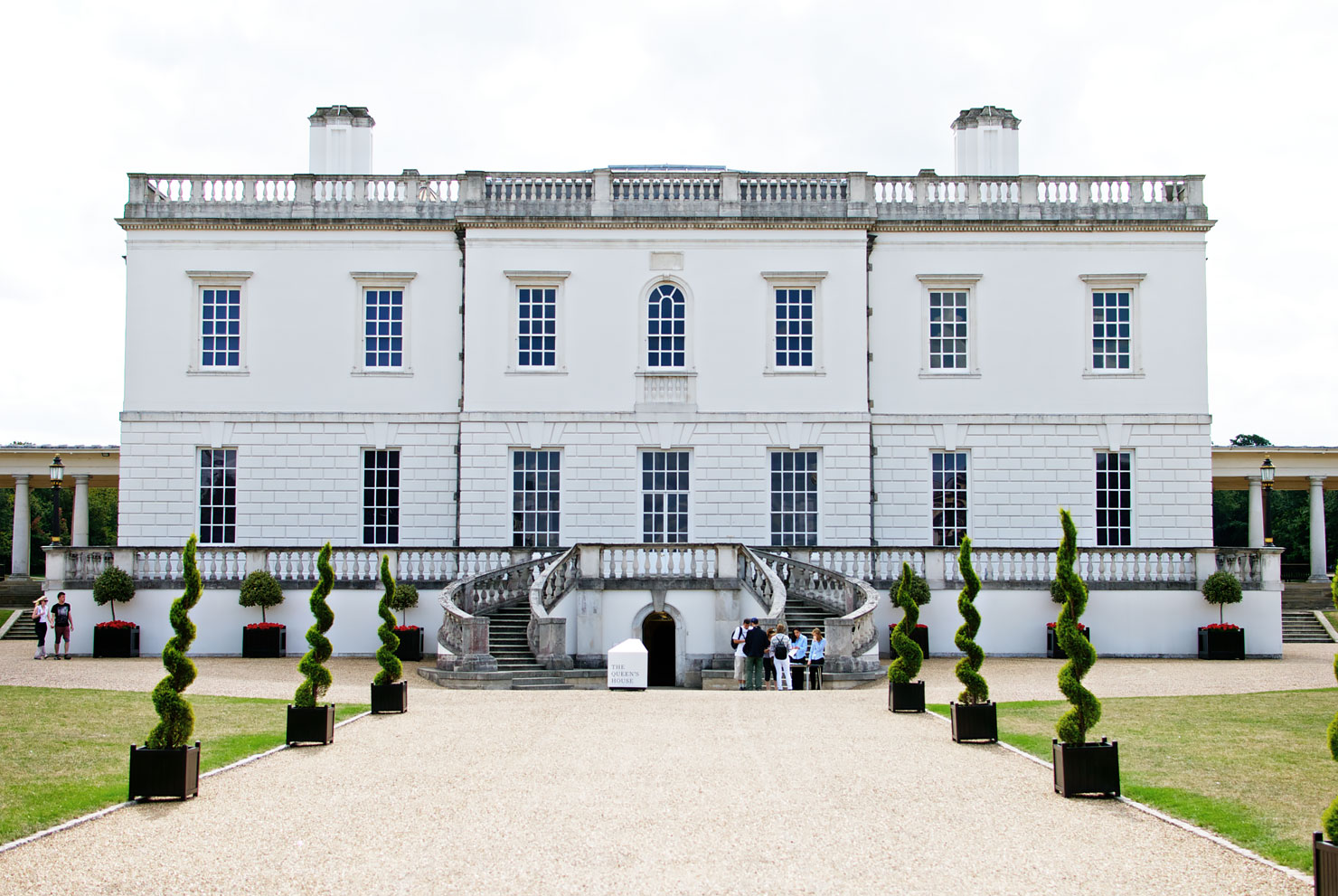 Classical design of Queen's House in Greenwich London.